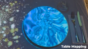 Table Mapping con nombre - Pato azul con destellos dorados